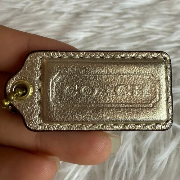 1.5" COACH Fob Bag Charm Hang tag Hangtag - Picture 1 of 2